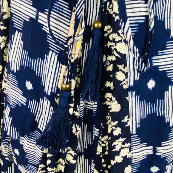 Anthropologie Maeve Floral Abstract Women's XS Indiga Swing Dress - Picture 9 of 11